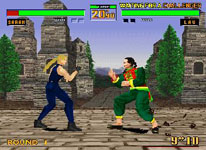 une photo d'Ã©cran de Virtua Fighter 2 sur Sega Saturn